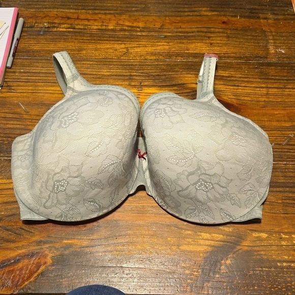 Cacique Other - Cacique Green Lace Lightly Lined Full Coverage Underwire Bra Sz 44H NWOT